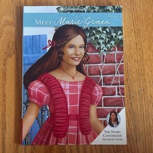 American Girl Meet Marie-Grace Book with Pink Dress